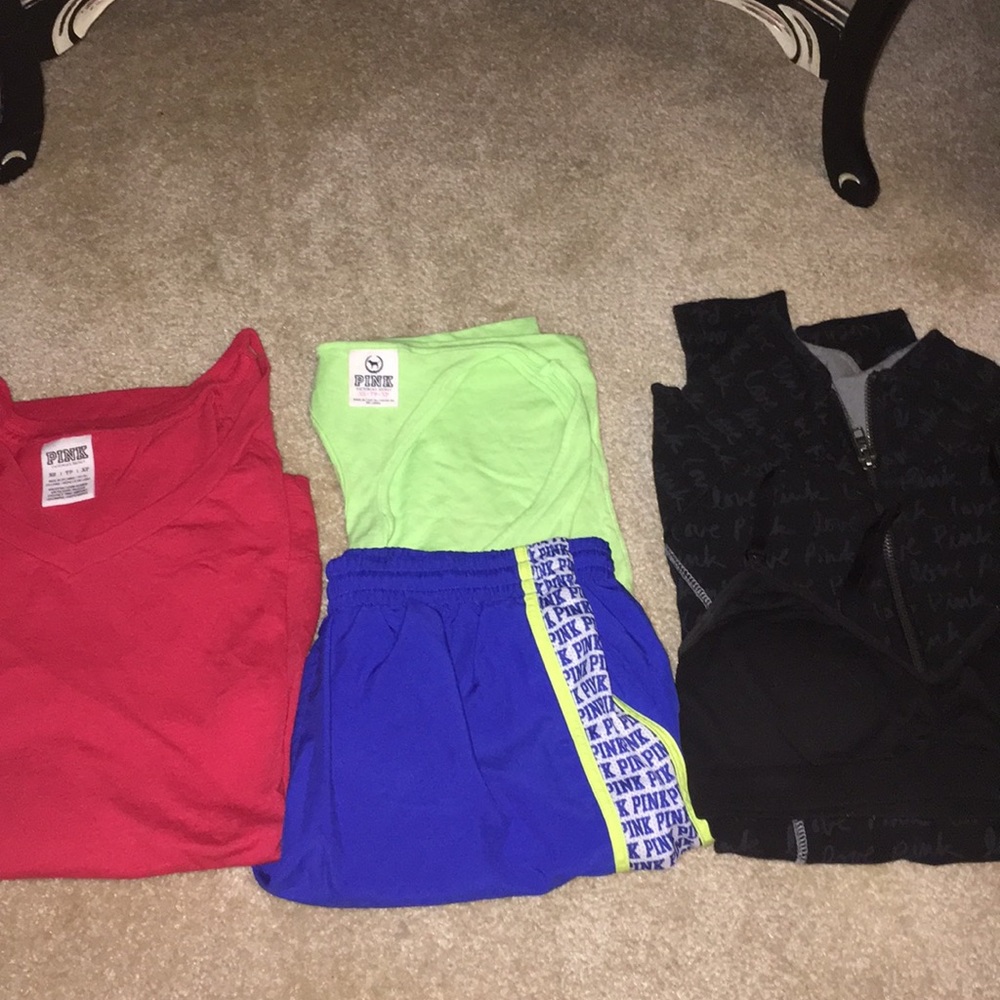 Vs pink lot work out clothes XS